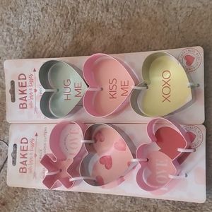 Nordstrom 6 cookie cutters of love ❤️ with recipe in back have fun